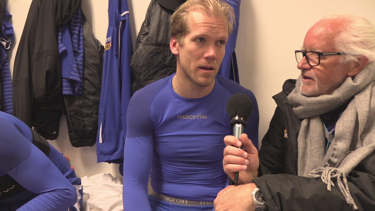 Grorud i garderoben etter seieren